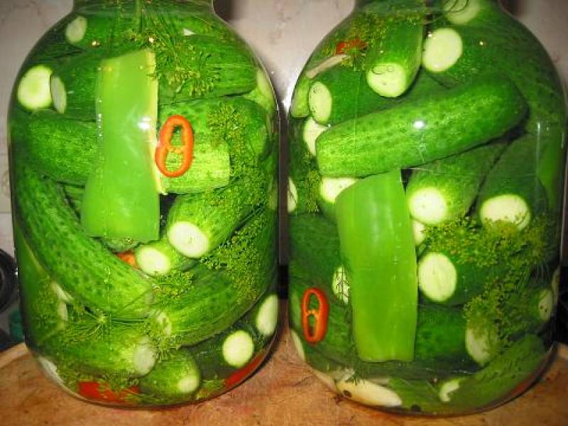 Огурцы маринованные по - болгарски