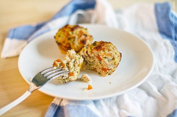 Овощные котлеты с курицей