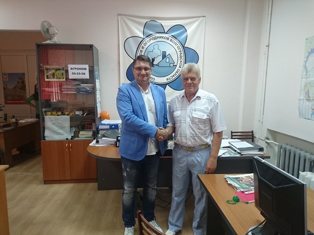 ПОДПИСАНО СОГЛАШЕНИЕ О НАЧАЛЕ СОТРУДНИЧЕСТВА С ВОЛГОГРАДСКИМ ОБЛАСТНЫМ СОЮЗОМ СНТ