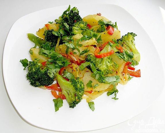 Овощное рагу из брокколи