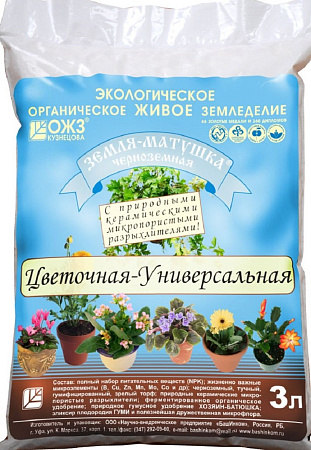Земля Матушка цветочная 3л