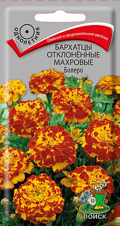 Семена бархатцев Болеро махровые